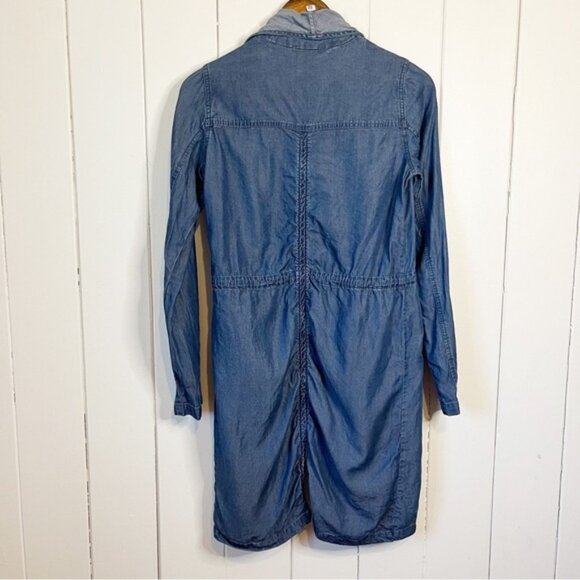 Dex Lightweight Blue Drawstring Jacket. Size XS. - Picture 9 of 9
